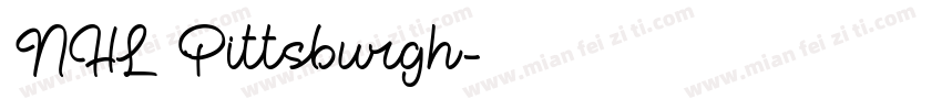NHL Pittsburgh字体转换